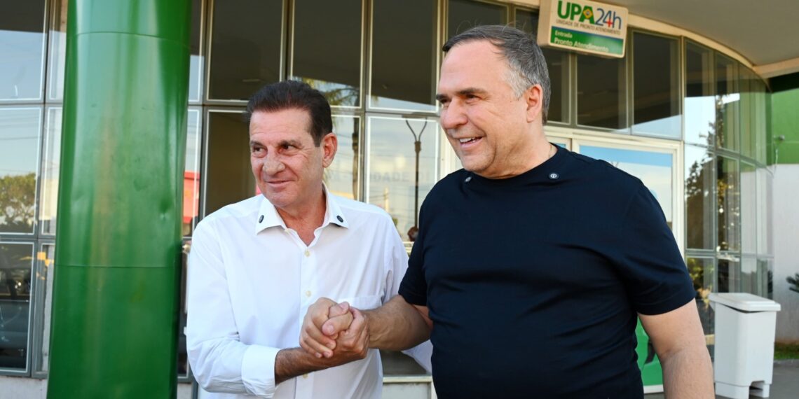 Prefeito Sandro Mabel e Senador Vanderlan Cardoso avaliam modelos de saúde em Senador Canedo para UPA de Campinas