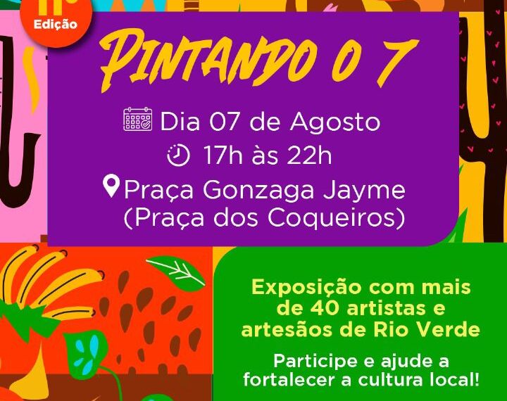 Rio Verde: Praça Gonzaga Jaime se transforma em galeria a céu aberto com arte e cultura popular