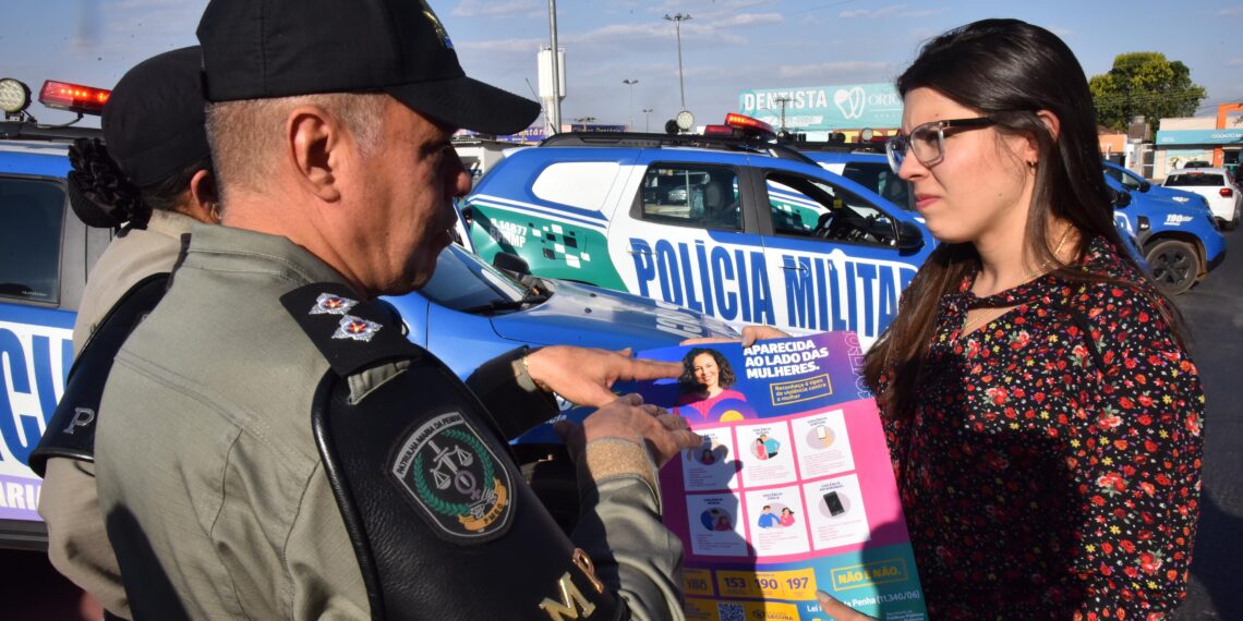 Campanha de conscientização contra violência de gênero chega ao Setor Garavelo em Aparecida