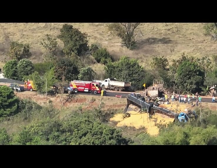 Acidente na GO-164 deixa duas vítimas fatais e mobiliza Corpo de Bombeiros em Quirinópolis