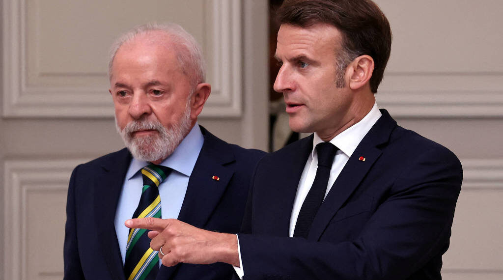 Lula reforça parceria com Macron e critica tarifas impostas pelos Estados Unidos