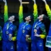 Brasil conquista prata inédita no Mundial de ginástica rítmica no Rio de Janeiro