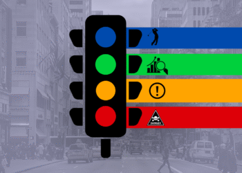 Luzes azuis sobre semáforos ganham espaço como ferramenta de fiscalização