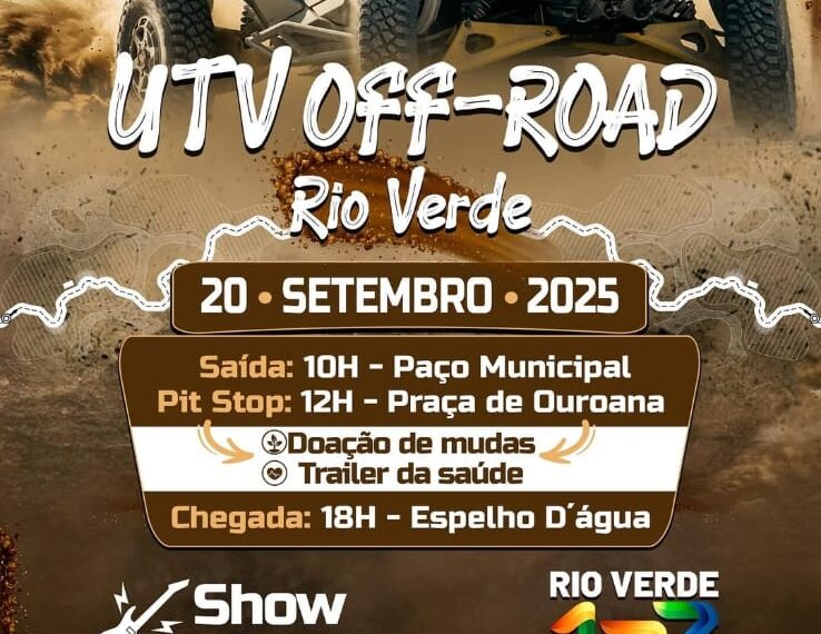 Rio Verde recebe Encontro UTV Off-Road com programação esportiva e ações sociais neste sábado