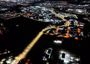 Prefeitura de Aparecida conclui instalação de LED no Polo Empresarial Goiás