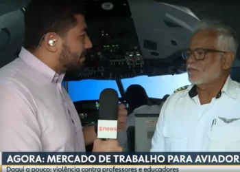 Avião “cai” durante reportagem ao vivo da Globo e momento viraliza nas redes sociais