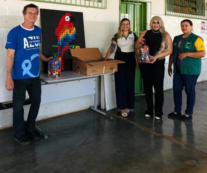 Projeto ambiental transforma tampinhas em arte e consciência ecológica em Senador Canedo