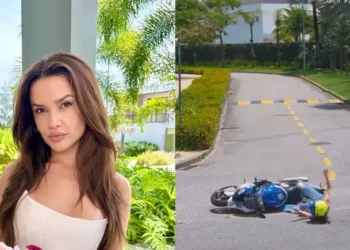 Juliette sofre queda com moto de R$ 140 mil no dia em que ganhou presente do noivo