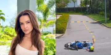 Juliette sofre queda com moto de R$ 140 mil no dia em que ganhou presente do noivo