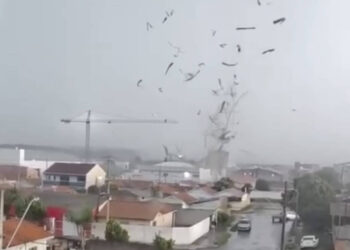 Tornado atinge São José dos Pinhais e deixa mais de 1.200 pessoas afetadas na Grande Curitiba