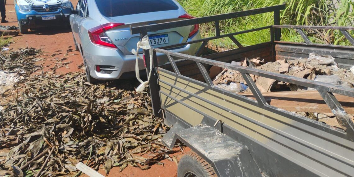 Homem é flagrado pela GCM ao descartar entulho irregularmente no Buriti Sereno