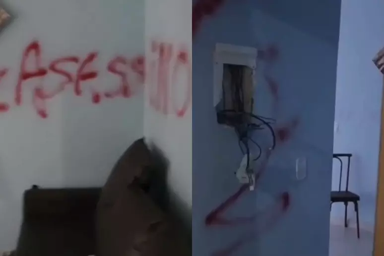 Clima de revolta: Apartamento de síndico que confessou morte de corretora é depredado em Caldas Novas