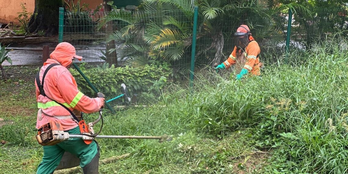 Goiânia intensifica força-tarefa de poda de gramado