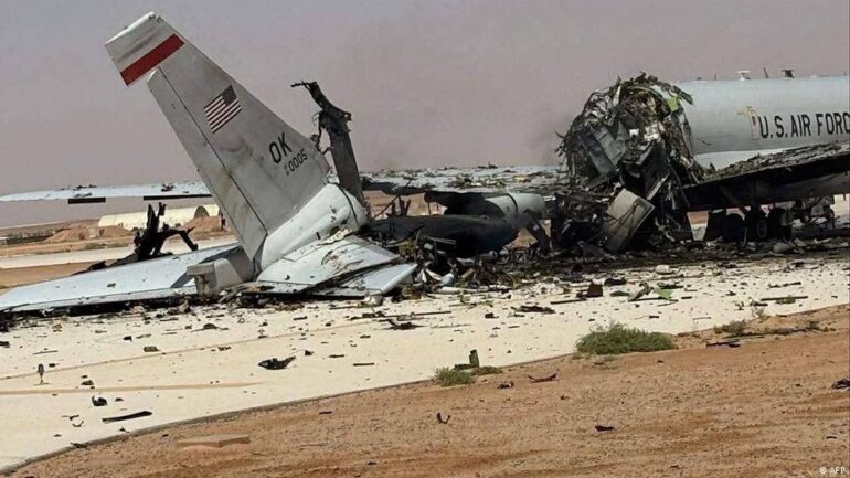 Ataque iraniano destrói aeronave estratégica dos EUA e expõe vulnerabilidade inédita