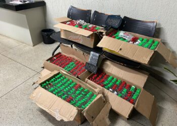 ROMU desmonta esquema de distribuição de lança-perfume e prende trio em Aparecida