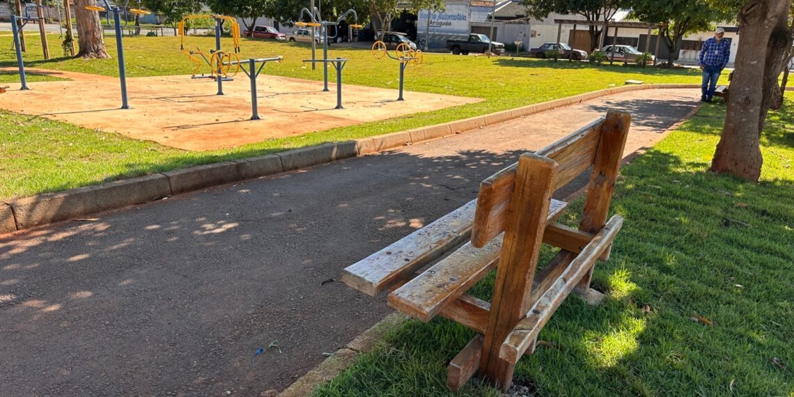 Goiânia recebe 300 novos bancos de madeira em áreas públicas