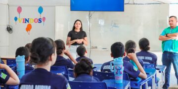 Guarda Mirim recebe aula sobre segurança alimentar em Senador Canedo